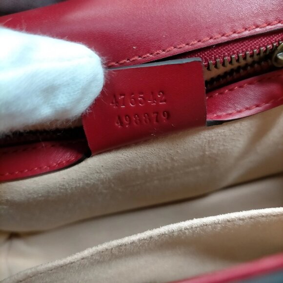 Gucci Sherry Line Red Leather Shoulder Bag mon875-101325 - Picture 13 of 15